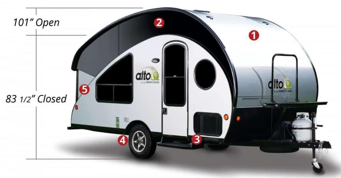 Safari Condo Alto off-road small camping trailer